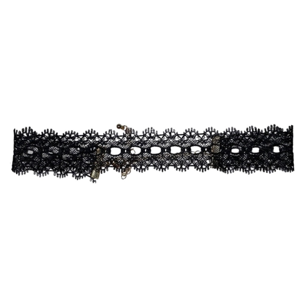 Lace Black Thick Chocker - One Size